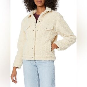 Levi’s Ex-Boyfriend Sherpa Trucker Jacket Size Xsmall‎